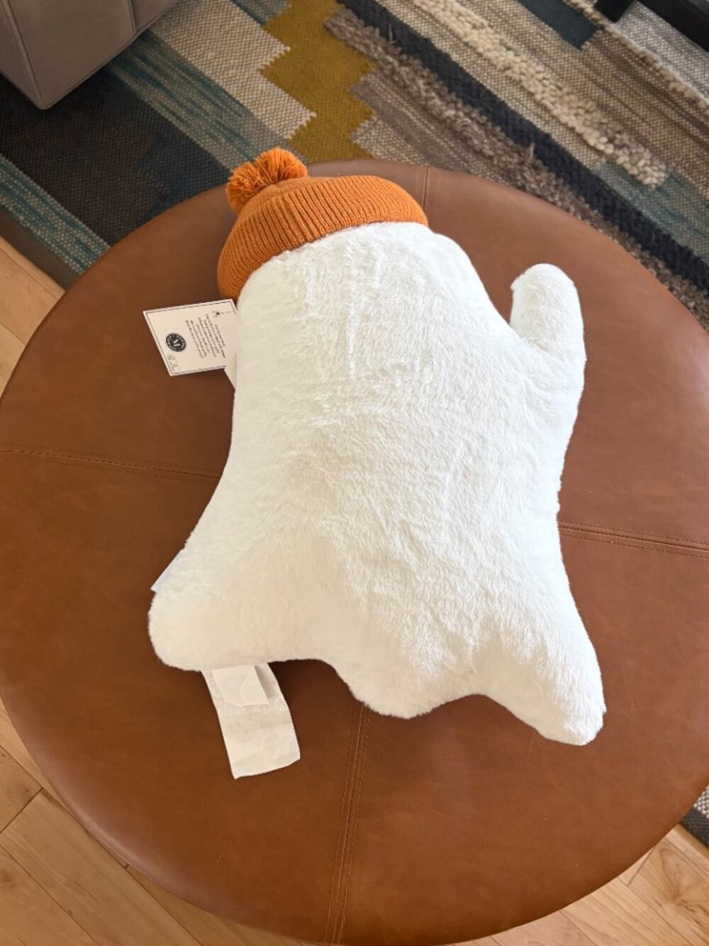 Martha Stewart Pumpkin Latte Ghost Pillow NWT Halloween decor TikTok Viral cute - Picture 7 of 7